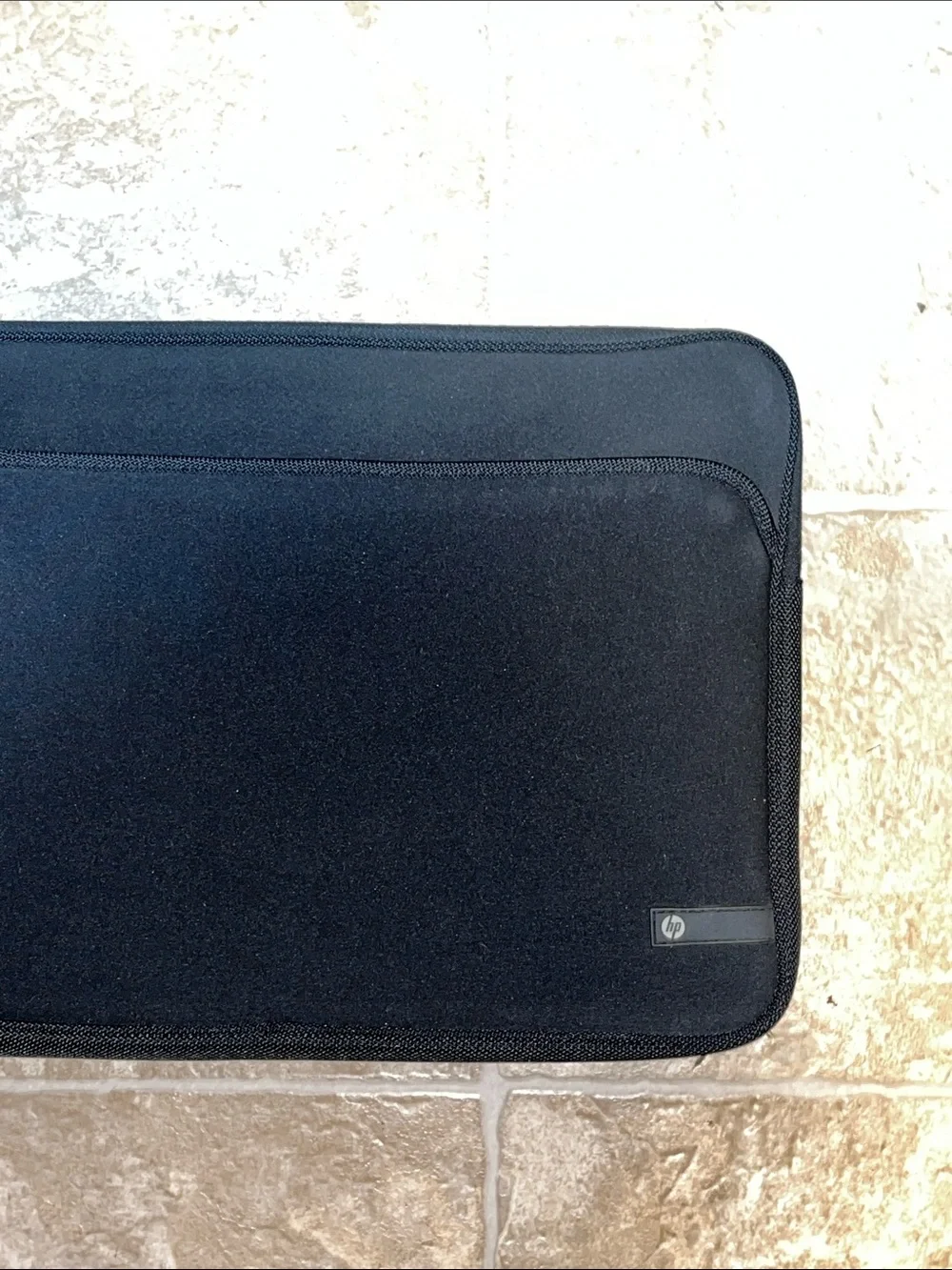 HP Black Zippered laptop computer  Sleeve with Front Pocket